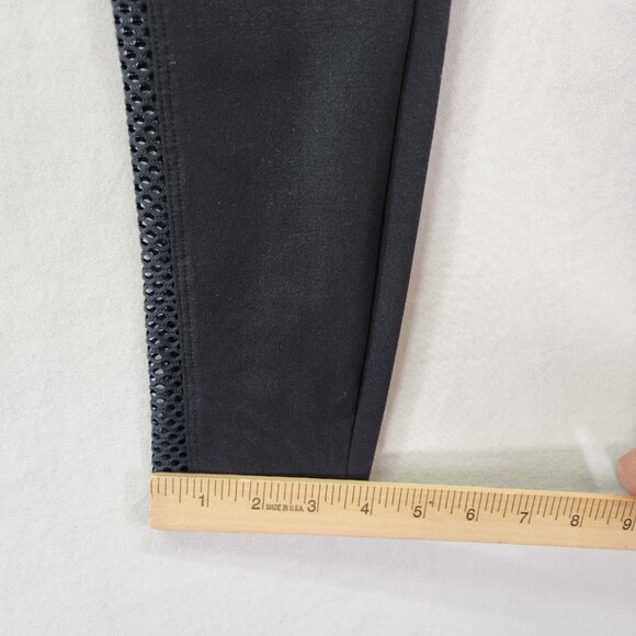 Bombshell Sportswear Side Cut-Out Mesh Leggings Size Medium Black - Picture 8 of 13